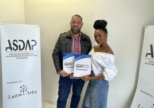 ASDAP celebra el histórico reparto de regalías a los actores Miroslava y Jaime Newball en reconocimiento a sus derechos de remuneración en Panamá